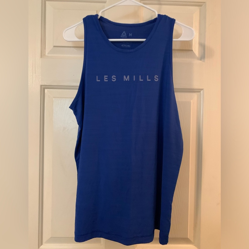 Medium Blue Les Mills Reebok workout tank